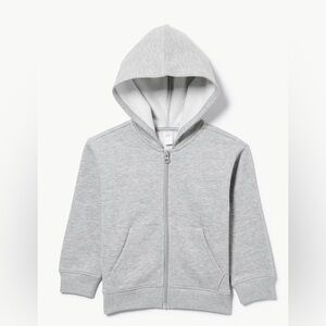 George Light Gray Kids Zip-Up Hoodie